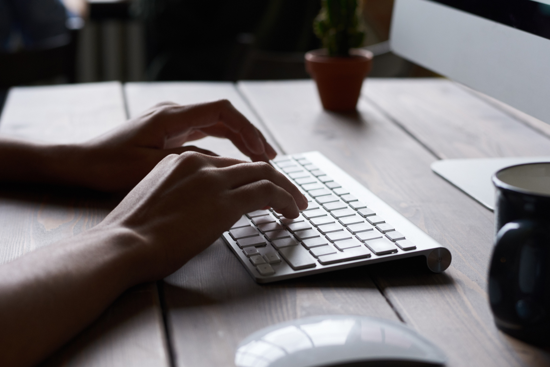 Person Typing